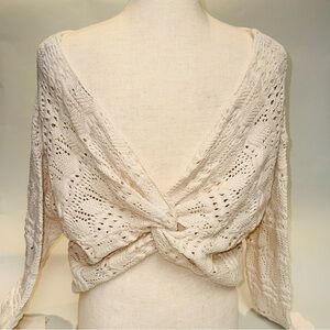 Womens Sweater w Crossover Back